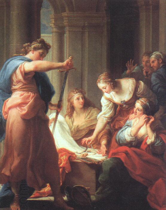 BATONI, Pompeo Achilles at the Court of Lycomedes China oil painting art